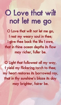 O Love that Wilt Not Let me Go Hymn Card (Miscellaneous Print)