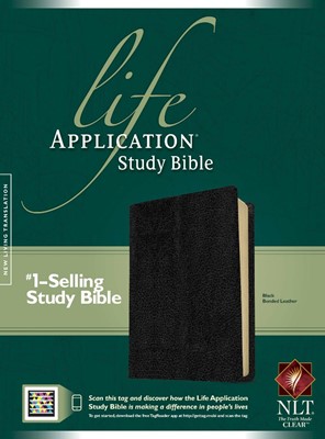 NLT Life Application Study Bible, Black (Bonded Leather)