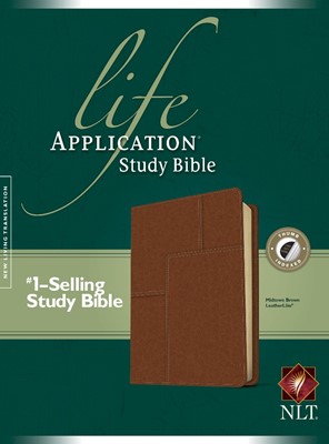 NLT Life Application Study Bible, Midtown Brown, Indexed (Imitation Leather)