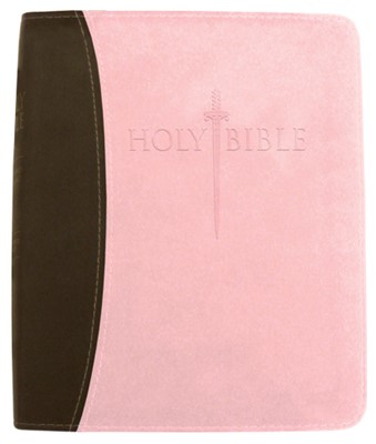 KJV Sword Study Bible/Giant Print-Chocolate/Pink Ultrasoft (Imitation Leather)