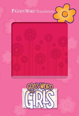 GW God's Word For Girls Pink/Pearl, Flowerpop Design Durave (Leather Binding)