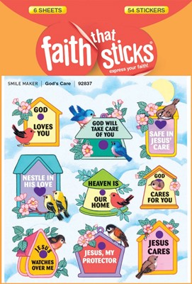 God's Care - Faith That Sticks Stickers (Stickers)