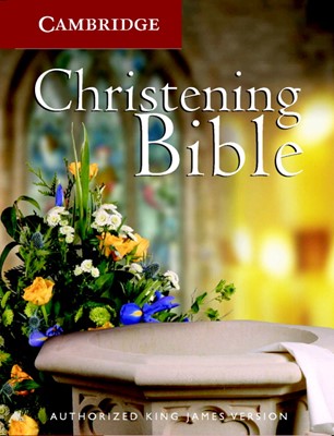KJV Christening Bible, White (Hard Cover)