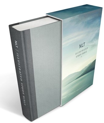 NLT Illustrated Study Bible, Deluxe Linen, Slate Grey (Hard Cover)