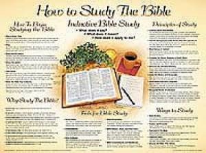 How to Study the Bible (Laminated)   20x26 (Wall Chart)