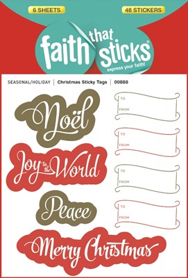 Christmas Sticky Tags - Faith That Sticks Stickers (Stickers)