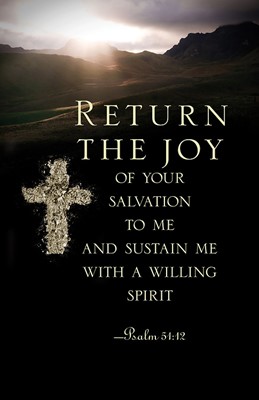 Return the Joy Ash Wednesday Bulletin (Pkg of 50) (Bulletin)