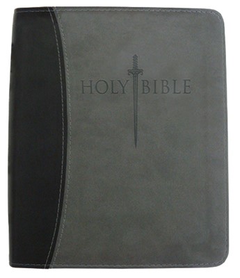 KJV Sword Study Bible/Personal Size Large Print-Black/Grey (Imitation Leather)