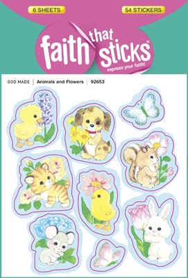 Animals And Flowers - Faith That Sticks Stickers (Stickers)