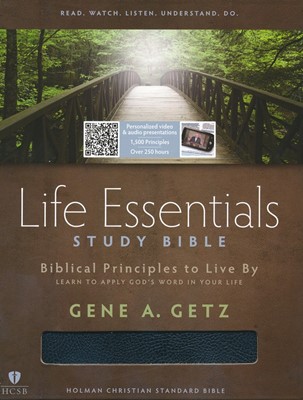 HCSB Life Essentials Study Bible, Black Indexed (Bonded Leather)