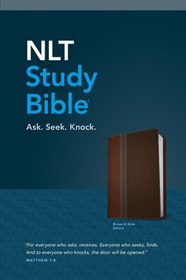 NLT Study Bible, Tutone Brown/Slate (Imitation Leather)