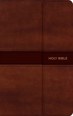 CSB Personal Size Bible, Saddle Brown, Magnetic Flap (Imitation Leather)