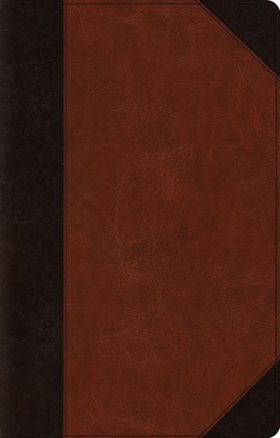 ESV Large Print Thinline Reference Bible Brown/Cordovan (Imitation Leather)