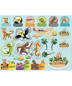 VBS Shipwrecked Sticker Sheets (Pack of 10) (Stickers)