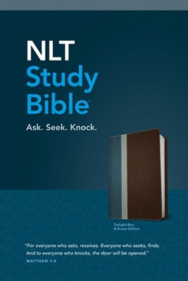 NLT Study Bible, Tutone Twilight Blue/Brown (Imitation Leather)