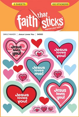 Jesus Loves You - Faith That Sticks Stickers (Stickers)