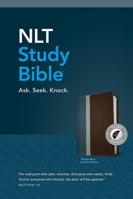 NLT Study Bible, Tutone Twilight Blue/Brown, Indexed (Imitation Leather)