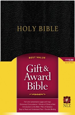 NLT Gift And Award Bible, Black (Imitation Leather)