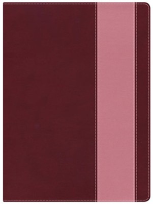 NKJV Holman Full-Color Study Bible Crimson/Coral, Indexed (Imitation Leather)
