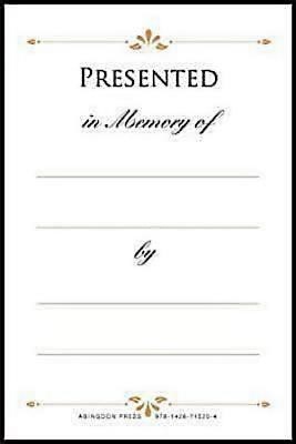Presented in Memory of Bookplates (Pkg of 48) (Miscellaneous Print)
