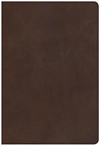 NKJV Super Giant Print Reference Bible, Brown (Leather Binding)