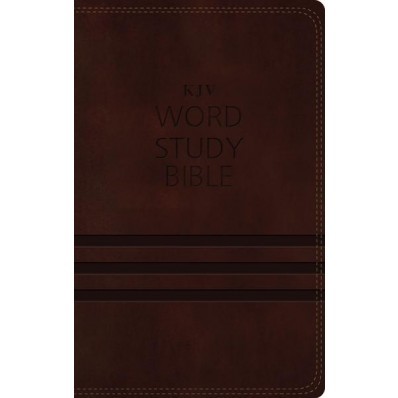 KJV Word Study Bible, Imitation Leather, Brown, Indexed (Imitation Leather)
