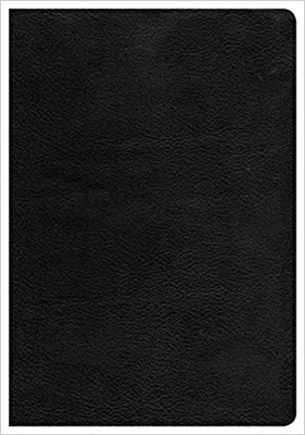 CSB Giant Print Reference Bible, Black, Indexed (Genuine Leather)