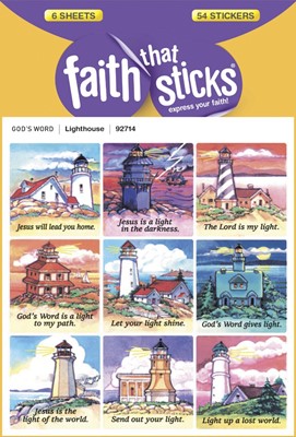 Lighthouse - Faith That Sticks Stickers (Stickers)