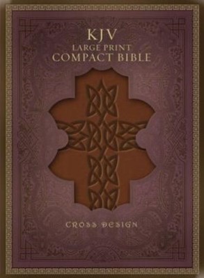 KJV Large Print Compact Bible, Brown Imitation Leather (Imitation Leather)