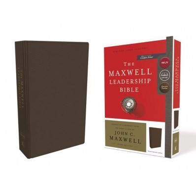 NKJV Maxwell Leadership Bible, Brown, Comfort Bible (Genuine Leather)