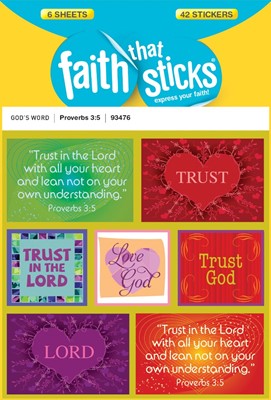 Proverbs 3:5 - Faith That Sticks Stickers (Stickers)