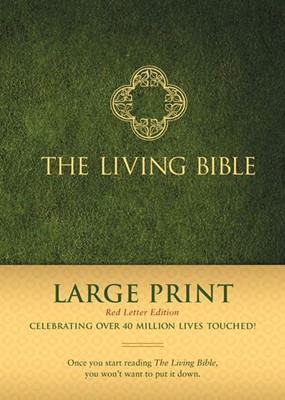 The Living Bible Large Print Red Letter Edition (Hard Cover)