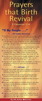 Prayers That Birth Revival (pack of 50) (Multiple Copy Pack)