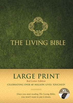 Living Bible Large Print Red Letter Edition, Indexed (Hard Cover)
