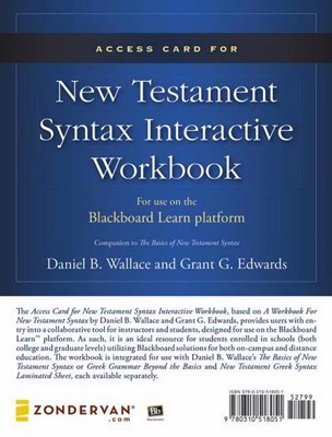Access Card For New Testament Syntax Interactive Workbook (General Merchandise)