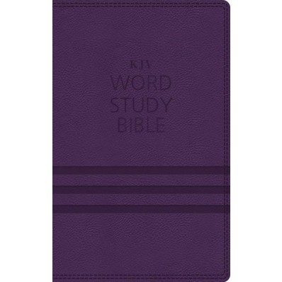 KJV Word Study Bible, Imitation Leather, Purple, Indexed (Imitation Leather)