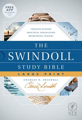 The NLT Swindoll Study Bible, Large Print (Hard Cover)