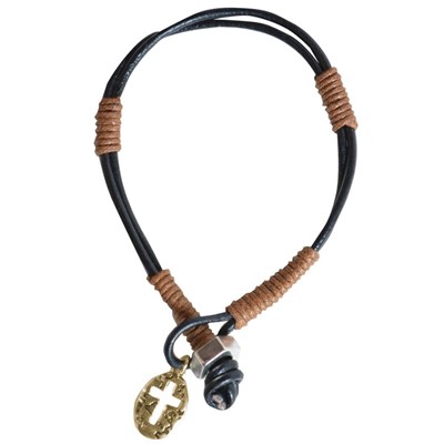 Faith Gear Oval Cross Men's Bracelet (General Merchandise)