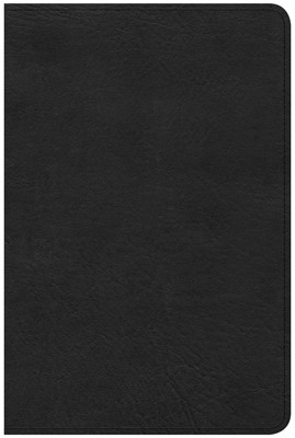 CSB Compact Ultrathin Reference Bible, Black Leathertouch (Imitation Leather)