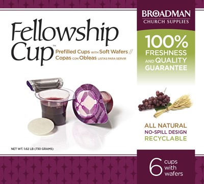 Fellowship Cup Box of 6 - Prefilled Communion Bread & Cup (General Merchandise)