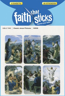 Classic Jesus Pictures - Faith That Sticks Stickers (Stickers)
