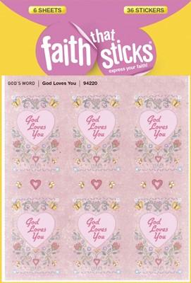 God Loves You - Faith That Sticks Stickers (Stickers)