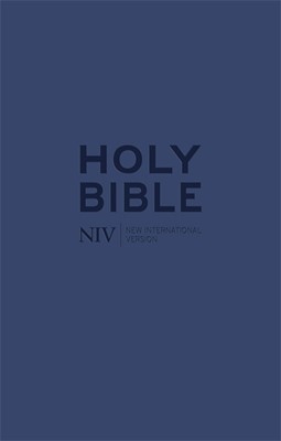 NIV Tiny Navy Soft-Tone Bible With Zip (Flexiback)