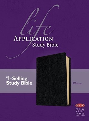 NKJV Life Application Study Bible, Black (Bonded Leather)