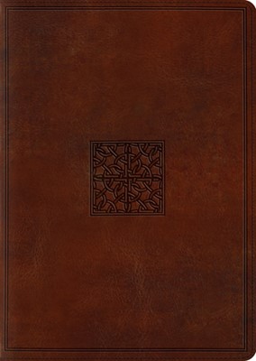 ESV Study Bible, Large Print, TruTone, Walnut (Imitation Leather)