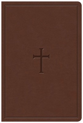KJV Giant Print Reference Bible, Brown LeatherTouch, Indexed (Imitation Leather)