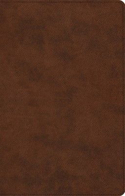 ESV Large Print Thinline Reference Bible, TruTone, Brown (Imitation Leather)