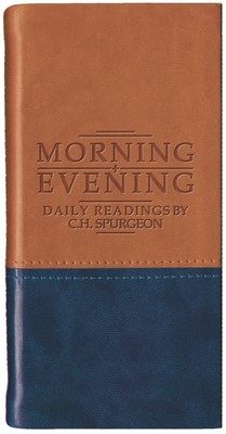 Morning and Evening, Tan/Blue (Leather Binding)