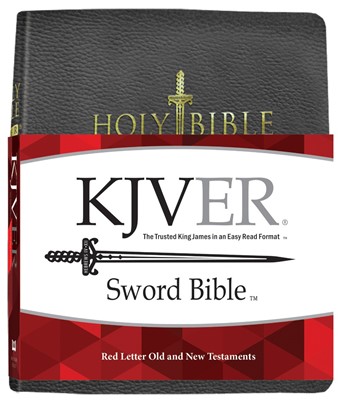 KJV Sword Study Bible Giant Print Black Genuine Leather (Leather Binding)