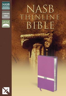 NASB Thinline Bible, Purple/Cream, Red Letter Ed. (Imitation Leather)